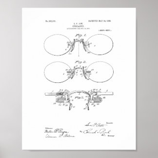 Eyeglasses Patent Poster