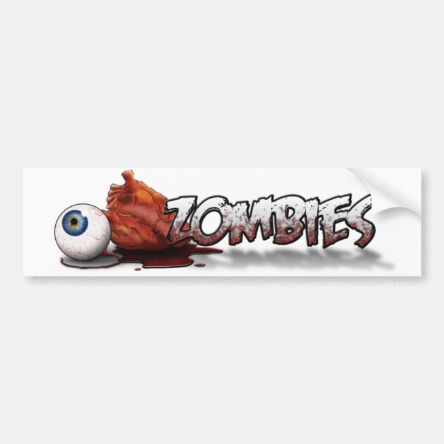 EyeHeartZombies Bumper Sticker (Front)