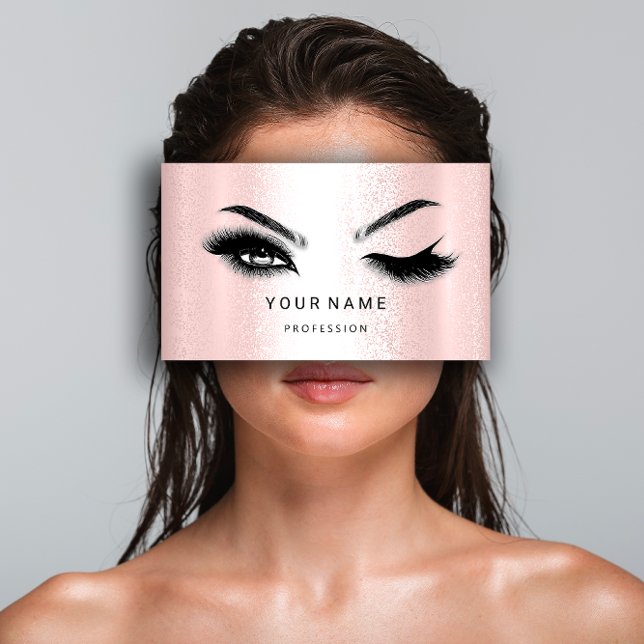 Eyelash Brow Microblade. QR CODE Logo Silver Grey Business Card (Eyelash Brow Microblade QR CODE Logo Silver Gray Business Card )