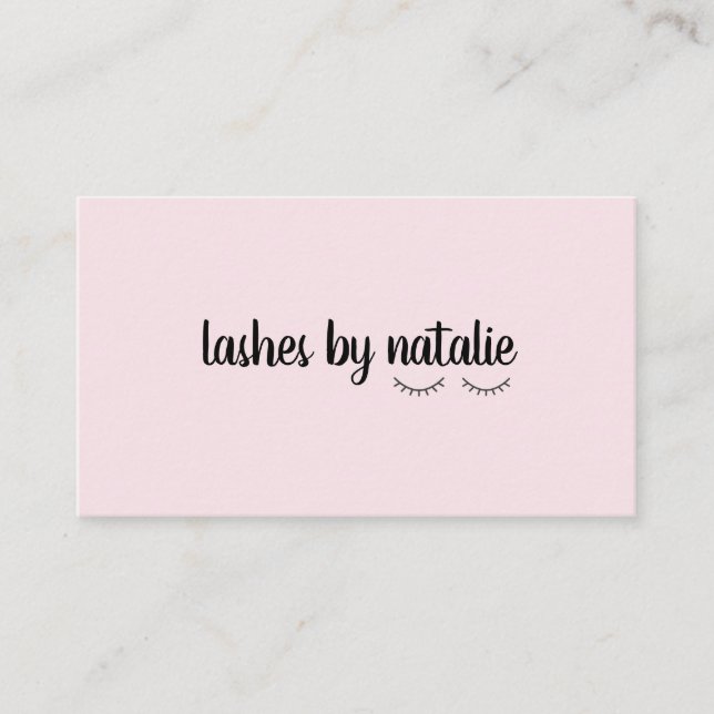 Eyelash business card (Front)