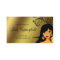 Eyelash Business Card Gold Ethnic Woman Tan