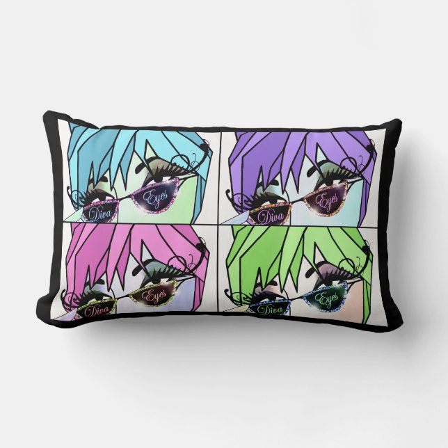 Eyelash Divas Lumbar Cushion (Front)