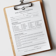 Eyelash Extension Consultation Forms 40 Pages 