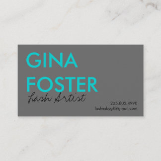 Eyelash Extension Lash Artist Business Card