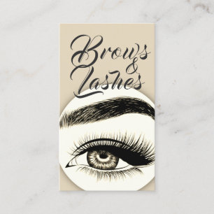 Eyelash Extensions Beauty Salon Business Card