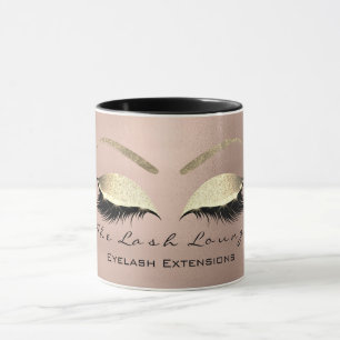 Eyelash Extention Beauty Studio Coffe Eye Glitter Mug