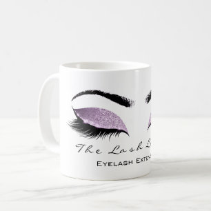 Eyelash Extention Beauty Studio Glitter Coffee Mug