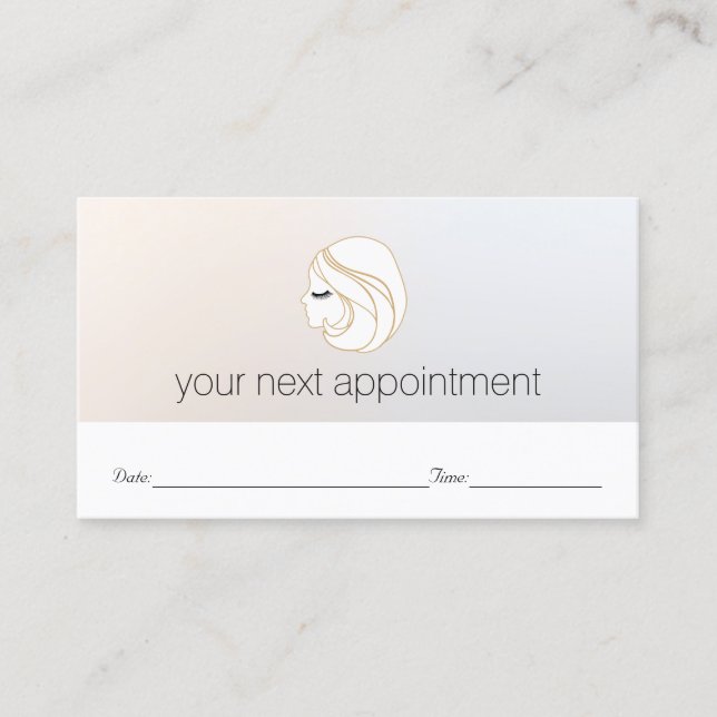 EyeLash Girl Cosmetologist Appointment Reminder Card (Front)