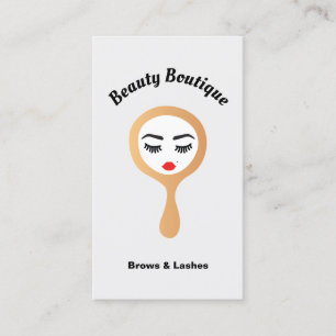 Eyelash Lash Extensions & Brow Tinting Threading Business Card
