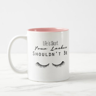Eyelash Makeup Typography Mug