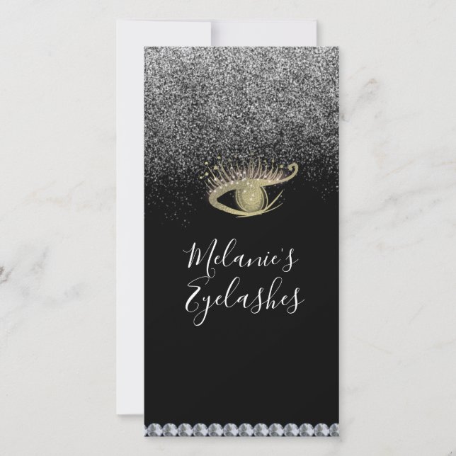 Eyelash Salon Business After Sparkle Care Cards (Front)