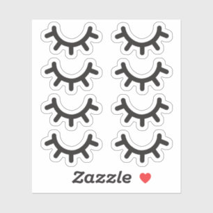 Eyelash stickers