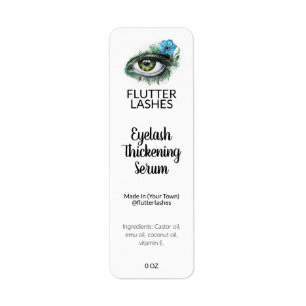 Eyelash Thickening Oil Serum Labels