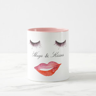 Eyelashes and Lips    Mug