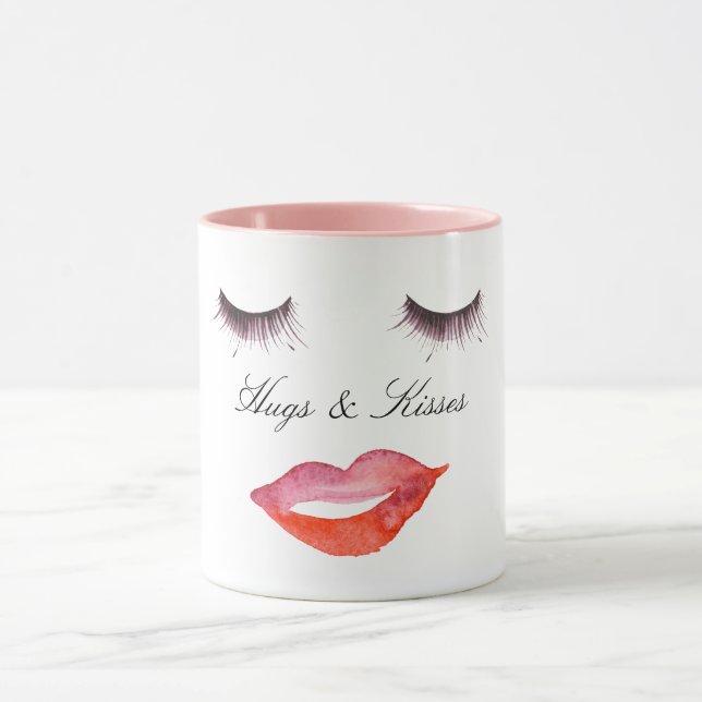 Eyelashes and Lips    Mug (Center)