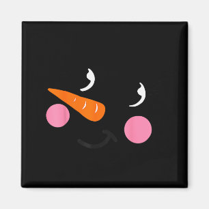 Eyelashes Christmas Outfit Snowman Face Costume Gi Magnet