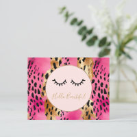 Eyelashes Girly Pink Glam Black Gold Leopard