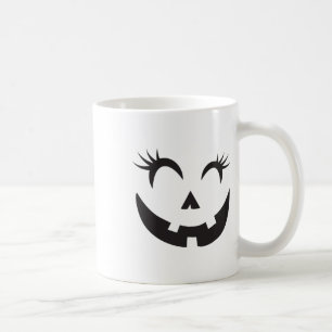 Eyelashes - Halloween Outfit Pumpkin Face Costume Coffee Mug