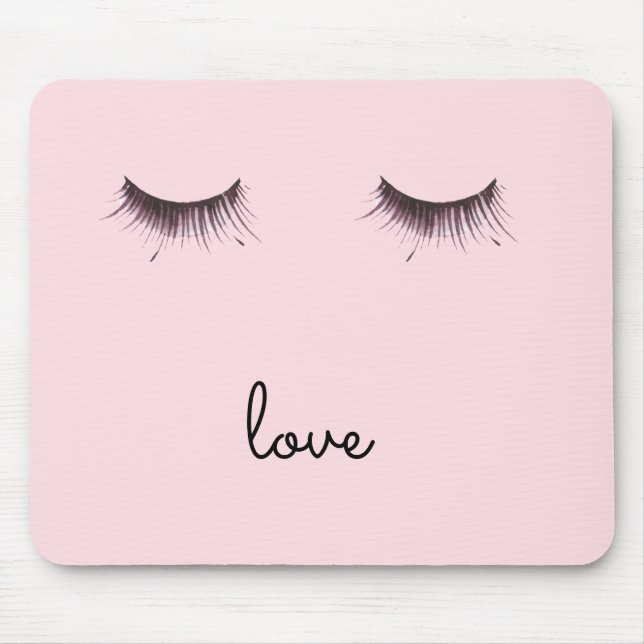 Eyelashes love mouse pad (Front)