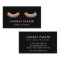 Eyelashes Makeup Artist Rose Gold Business Card