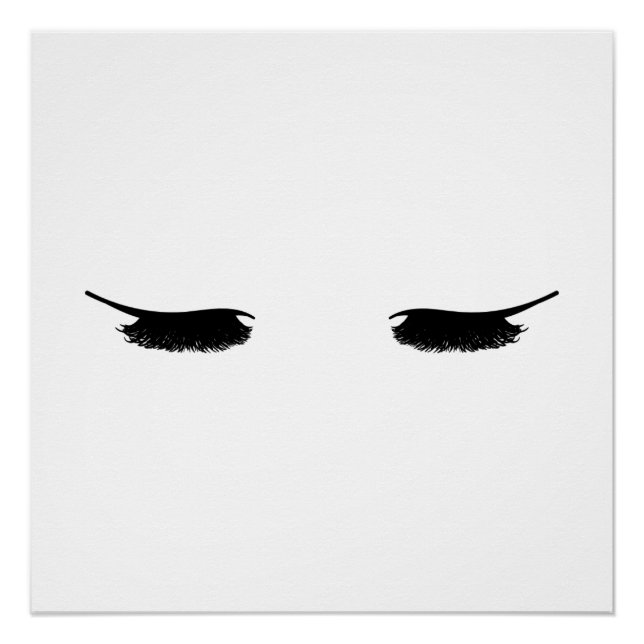 Eyelashes Modern Chic Poster (Front)