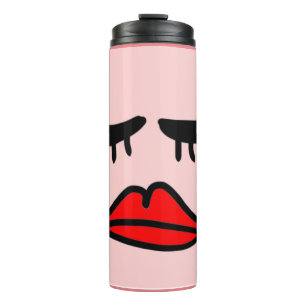 eyelashes thermal tumbler