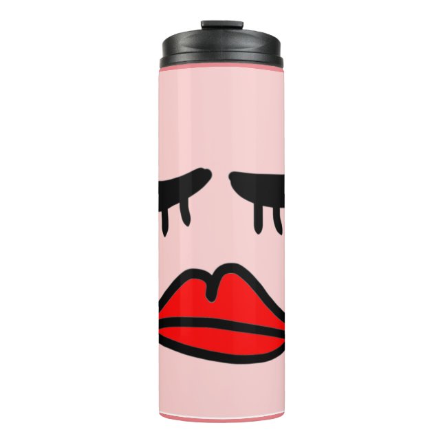 eyelashes  thermal tumbler (Front)
