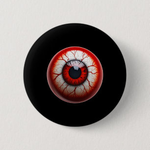 Eyell Funny Scary Bloodshot Halloween Eyell 6 Cm Round Badge