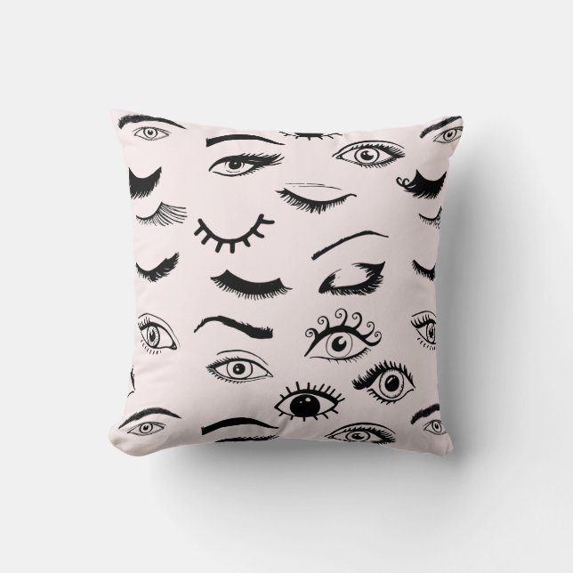 Eyes and Eyelashes Cushion (Front)