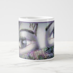 Eyes Behind Oriental Fan Coffee Mug