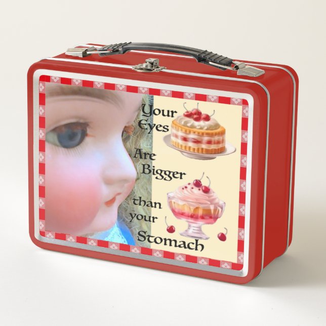 Eyes Bigger than Stomach Lunchbox (Front)