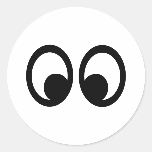 Eyes Classic Round Sticker (Front)