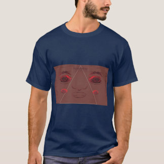 Eyes face in roses. T-Shirt