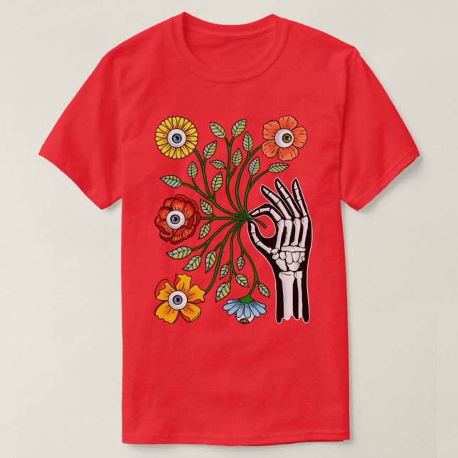 Eyes Flowers T-Shirt (Design Front)