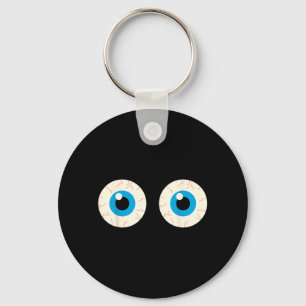 Eyes Funny Halloween Humour Simple Costume Key Ring