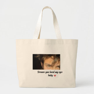 Eyes gift t-shirt large tote bag