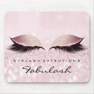 Eyes Glitter Branding Beauty Studio Lashes Pink Mouse Pad