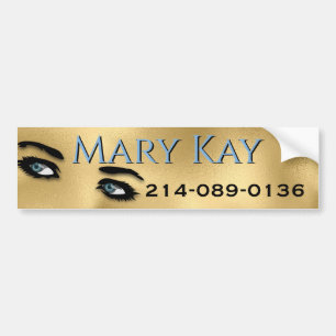 Eyes Gold Makeup Bumper Sticker