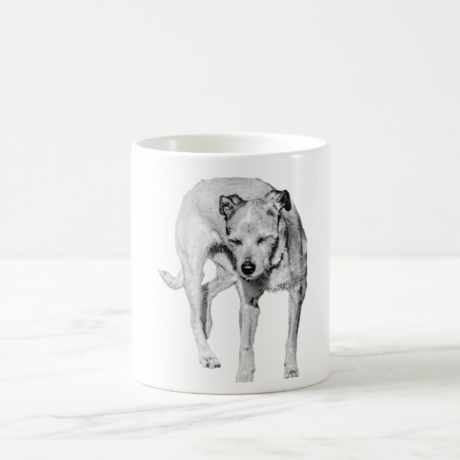 Eyes Half Closed Coffee Mug (Center)
