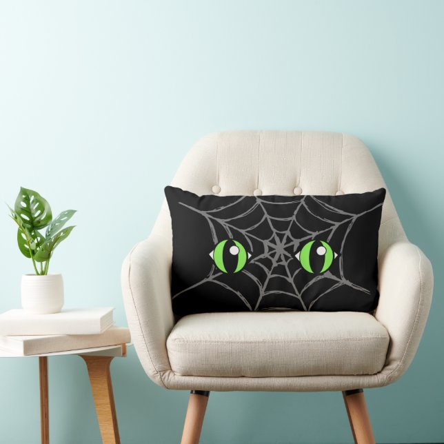 Eyes In A Spiderweb, Lumbar Pillow 13" x 21" (Chair)