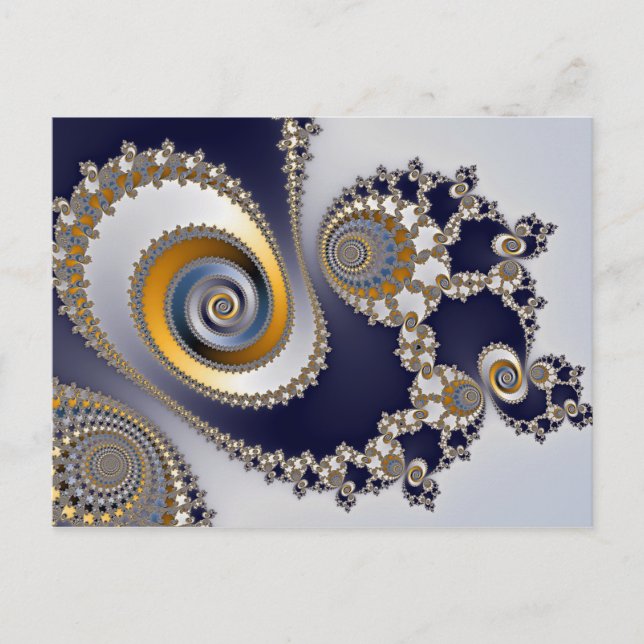 Eyes in the Sky - Fractal Postcard (Front)
