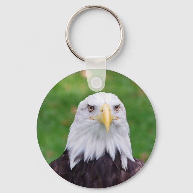 Eyes of a Bald Eagle Key Ring (Front)