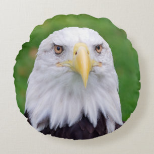 Eyes of an Eagle Round Cushion
