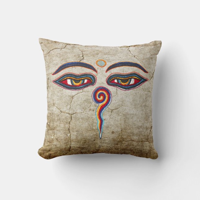 Eyes Of Buddha / Augen der Weisheit Cushion (Front)