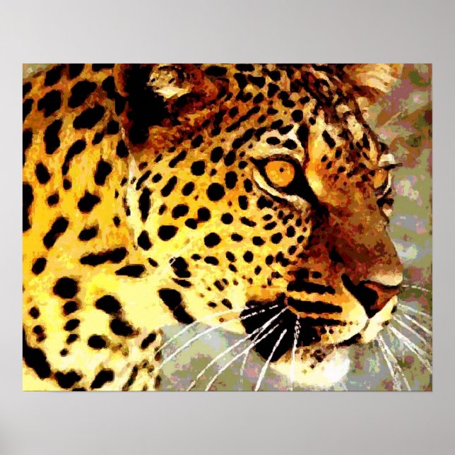 Eyes of Leopard Poster Print (Front)