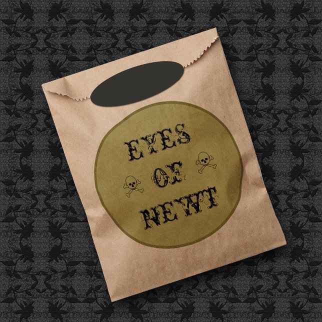 Eyes Of Newt Witch's Potion Label Favour Bag (Creator Uploaded)