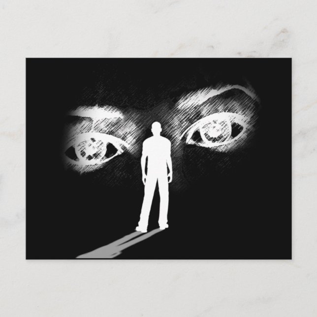 Eyes Of the Goddess post card (black) (Front)