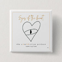 Eyes of the heart square button