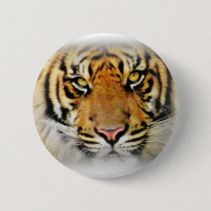 Eyes of the Tiger,Love_ 6 Cm Round Badge