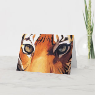 "Eyes of the Tiger" Paul Jackson Watercolor Card